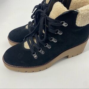 Blondo Devin waterproof suede Sherpa bootie 9 NWT